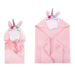 Buy pink-unicorn-76cm Hudson Baby 1pc Animal Hooded Towel (Woven Terry)