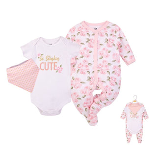 Buy pink-cute-rose Hudson Baby 3pcs Layette Set