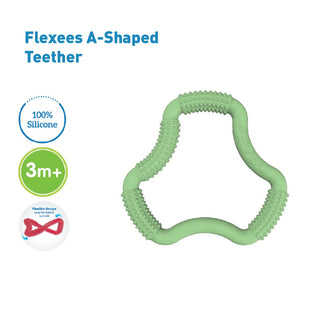 Buy green Dr Brown's Flexees A Shaped Teether