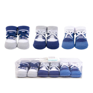 Buy blue-sneaker Hudson Baby 3 Pair Socks Gift Set