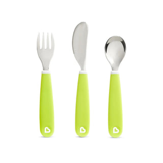 Buy green Munchkin Splash Fork Knife Spoon