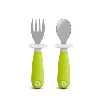 Buy green Munchkin Raise™ Toddler Fork & Spoon Set