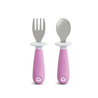 Buy purple Munchkin Raise™ Toddler Fork & Spoon Set