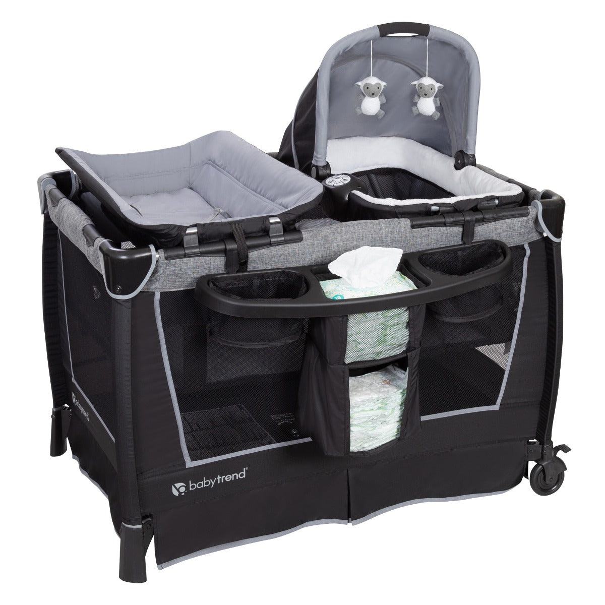 baby trend playpen mattress Baby Trend Simply Smart™ Nursery Center (Whisper Grey) FREE 2