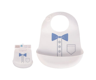 Buy white-bow-tie Hudson Baby 1pc Silicone Bib