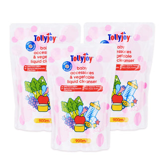 Buy 3-refill-packs Tollyjoy Antibacterial Baby Accessories And Vegetable Liquid Cleanser (Promo)