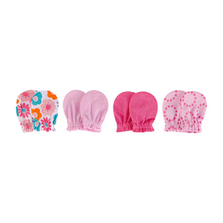 Buy pink Luvable Friends 4 Pairs Scratch Mittens Set (100% Cotton)