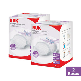 Buy 2-boxes NUK Ultra Dry Comfort+ Breast Pads (60 Pads)(Promo)
