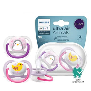 Buy scf080-06-pink Philips Avent ultra air pacifier (0-6M) (Twin Pack)