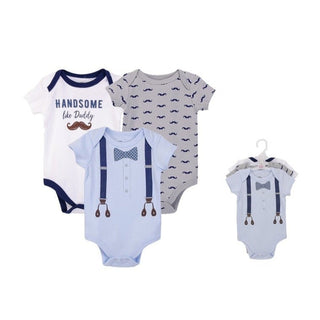 Buy handsome-like-daddy Hudson Baby 3pcs Bodysuit Short Sleeve Set (0-3m/3-6m/6-9m/9-12m)