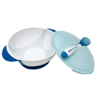 Buy blue Lucky Baby Groomy™ Suction Bowl with Heat Sensitive Spoon