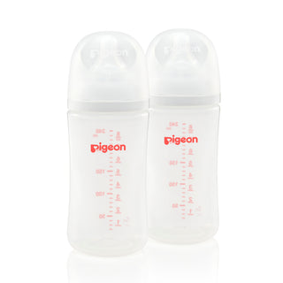 Buy logo-240ml-x2-3-m Pigeon SofTouch™ PP Nursing Bottle (160ml/240ml/330ml)