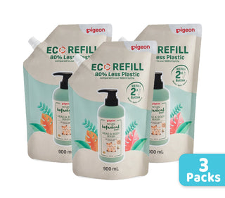 Buy head-body-wash-refill-packs-900ml-x3 Pigeon Natural Botanical Skincare (Promo)