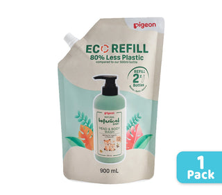 Buy head-body-wash-refill-packs-900ml-x1 Pigeon Natural Botanical Skincare (Promo)