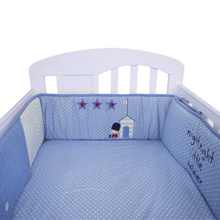 Buy little-soldier Babydreams 100% Cotton Bumper Set with Embroidery - 25x200cm x 2 Half Bumper