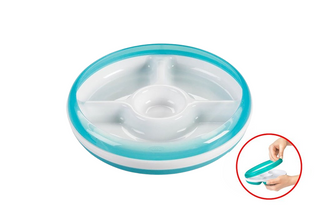 Buy aqua OXO Tot Divided Plate with Removable Ring