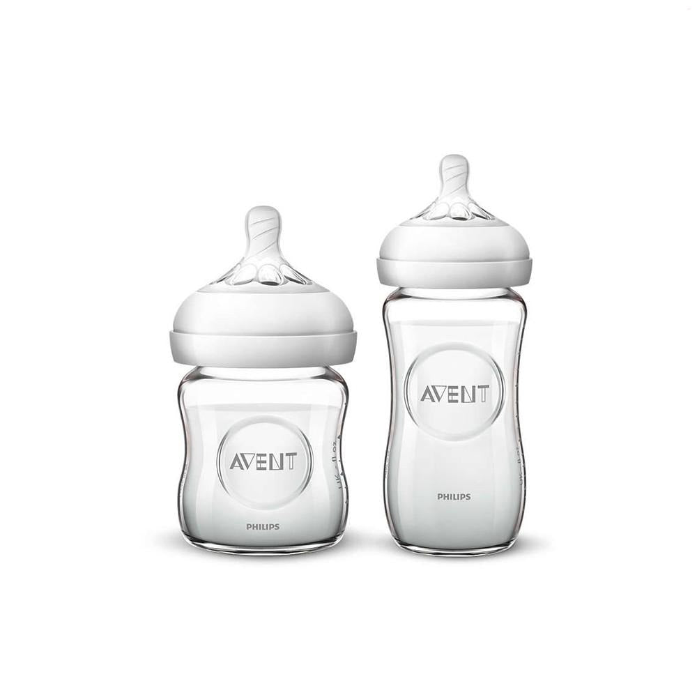 Philips Avent Natural Glass Baby Bottle 120ml 240ml Baby