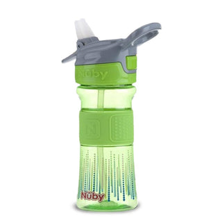 Buy green Nuby Soft Spout On-the-Go Sports Bottle with Push Button 360ml