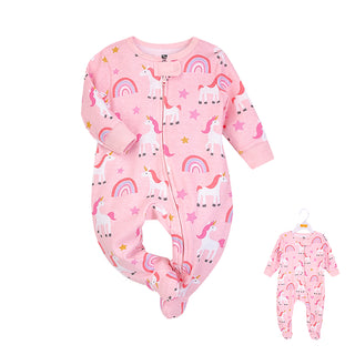 Buy rainbow-unicorn Hudson Baby 1pc Sleepsuit (0-3M/ 3-6M/ 6-9M)