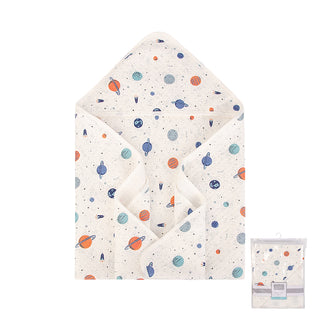 Buy space Hudson Baby Quilted Hooded Blanket