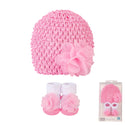 Hudson Baby 2pcs Knit Hat And Sock Set (0-9m)