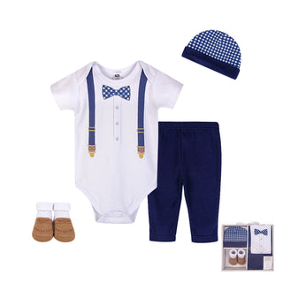 Buy gingham-bow-tie Hudson Baby 4pcs New Born Baby Clothing Gift Set (0-6 Months)