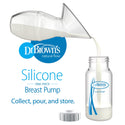 Dr Brown's Silicone One Piece Breast Pump With 120ml PP Narrow 