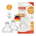 NUK Premium Choice+ Anti-Colic Wide Neck Teats - Silicone (0-6months / 6-18months)