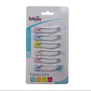 Tollyjoy Plastic Nappy Pins with Lock - Random Color-2