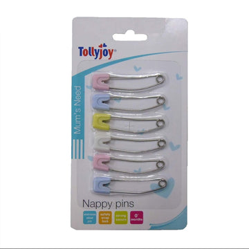 Tollyjoy Plastic Nappy Pins with Lock - Random Color - 0