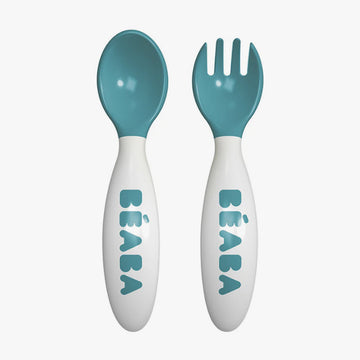 Beaba 2nd Stage Training Fork & Spoon with Case - 0