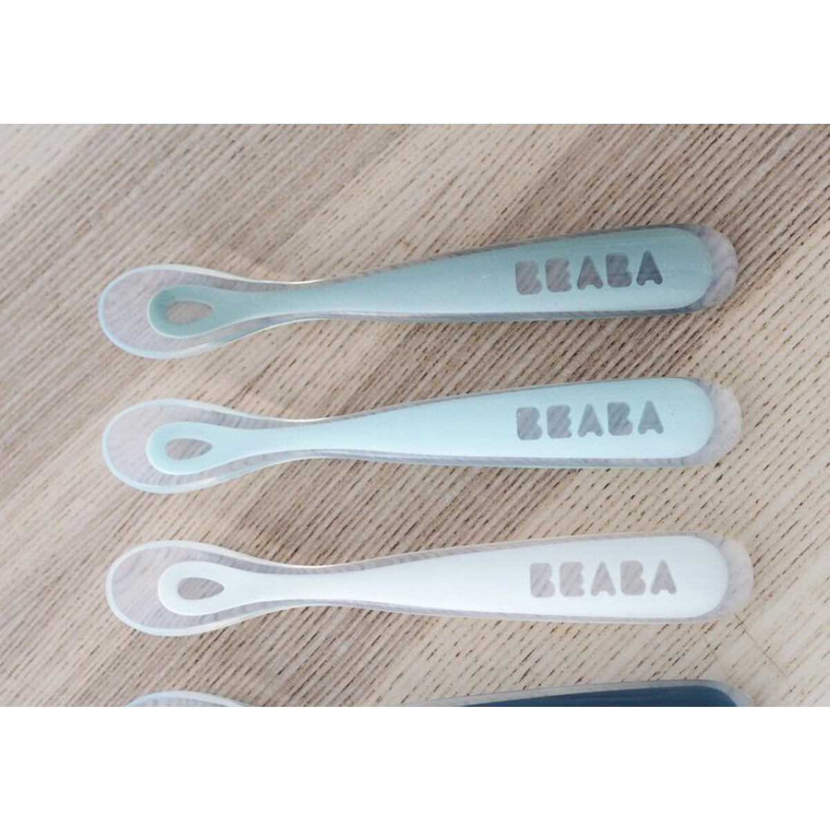 Beaba 1st Stage Silicone Spoons 4m+ 4 Pack