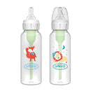 Dr. Brown's Anti-Colic Options+ PP Narrow Neck 8oz/250ml Bottle, Lion/Fox, 2 Bottles, Level 1 Teat-1