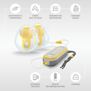 Medela Freestyle™ Hands-free Double Electric Wearable Breast Pump (2 Years Local Warranty)