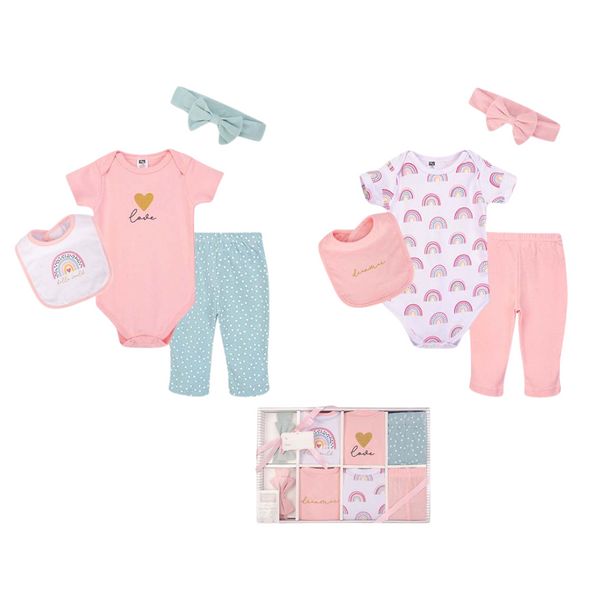 Hudson Baby 8pcs Newborn Baby Clothing Gift Set