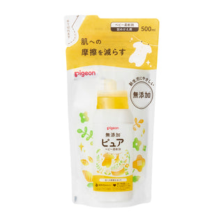 [Made in JAPAN] Pigeon Newborn Baby Softener Refill 500ml Hidamari Flower Scent