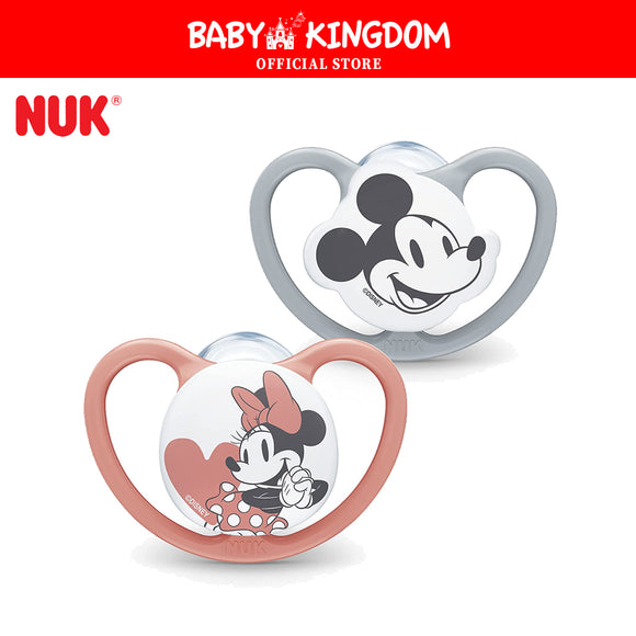 NUK Mickey/Minnie Silicone Soother 2pcs