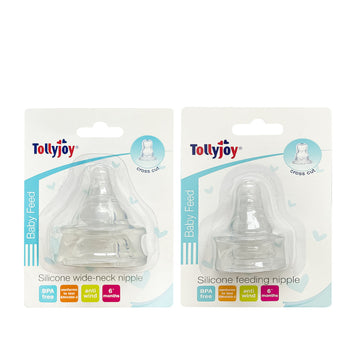 Tollyjoy Silicone Nipple-Cross Cut (2pcs)