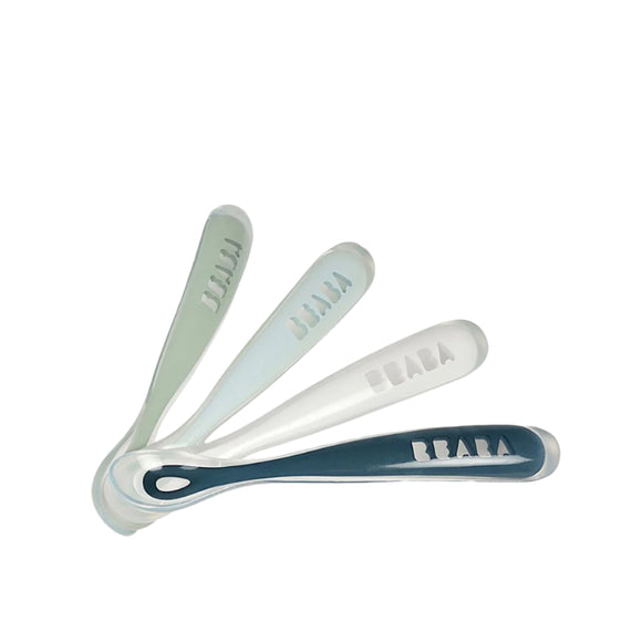 Beaba 1st Stage Silicone Spoons 4m+ 4 Pack