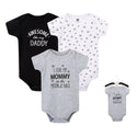 Hudson Baby 3pcs Bodysuit Short Sleeve Set (0-3m/3-6m/6-9m/9-12m)