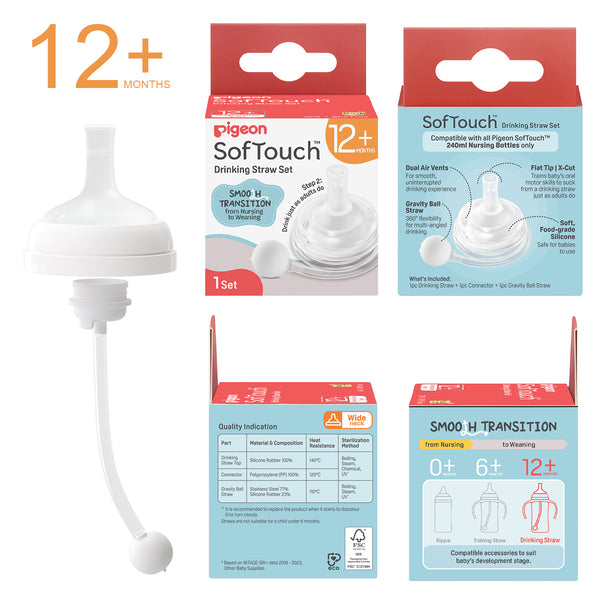 Pigeon SofTouch™ Step Up Straw Bottle Accessories