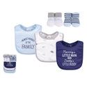 Hudson Baby 5pcs Bib And Sock Set (0-9m)