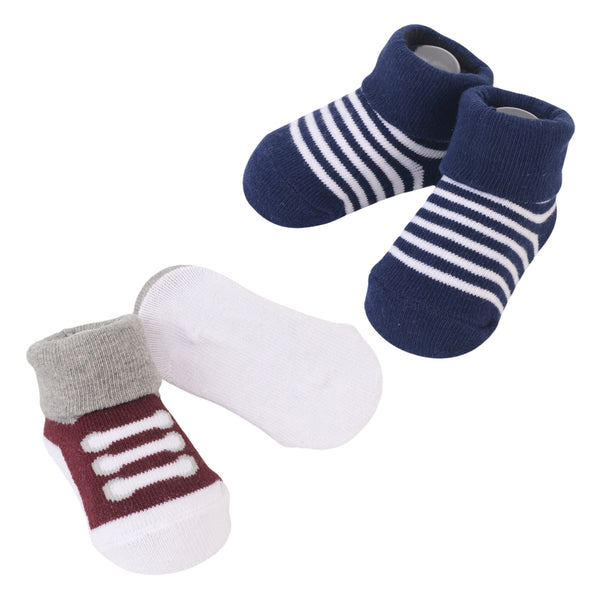 Hudson Baby 2pcs Knot Hat & 2 Pcs Socks Gift Set