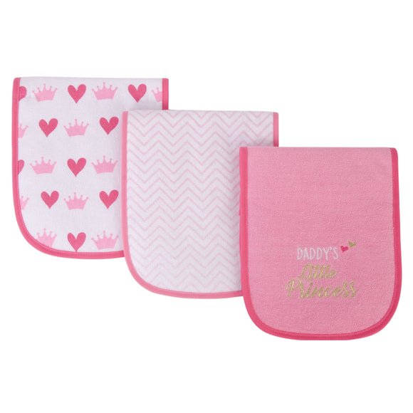 Hudson Baby 3pcs Knit Terry Polyfill Burp Cloth