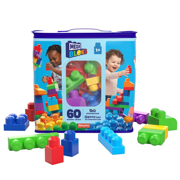 Fisher Price Mega Bloks - Big Building Bag 60pcs