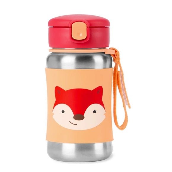 Skip Hop Zoo / Spark Style Stainless Steel Straw Bottle (12oz/350ml)