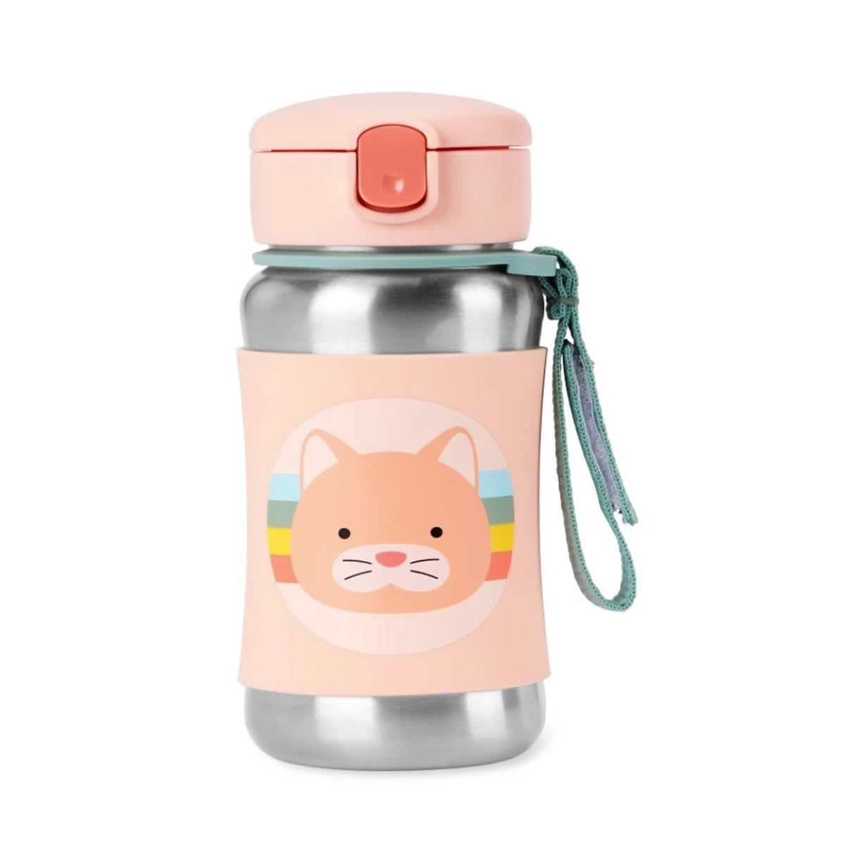 Skip Hop Zoo / Spark Style Stainless Steel Straw Bottle (12oz/350ml)
