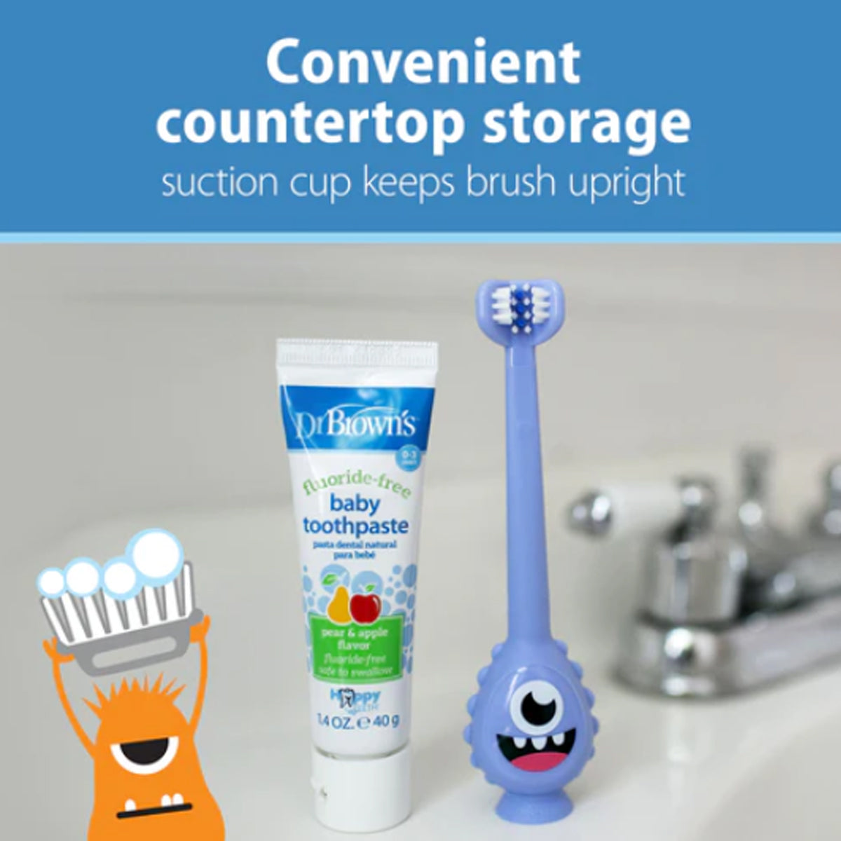 Dr Brown's Toothscrubber Toddler Toothbrush
