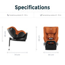 [ISOFIX]Britax Dualfix Pro 360° Car Seat/Infant Car Seat/Convertible Car Seat /Birth - 19kg-9