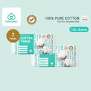 Purcotton 100% Cotton Tissue Face Wash Towels Baby Soft Towels Cleansing Towels-7